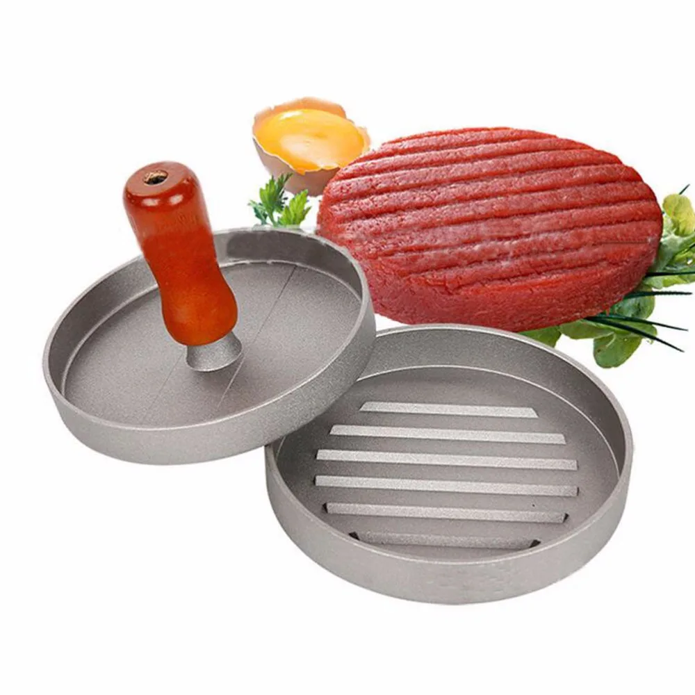1 Pcs BBQ Barbecue plate Hamburger Press Non Stick Meatloaf mold meat mallet hamburgue B399in
