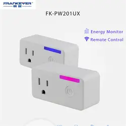 Frankever Smart Plug США Стандартный 10A приложение дистанционное управление синхронизации Smart мощность outlet работает с Alexa и Google дома FK-PW201UX