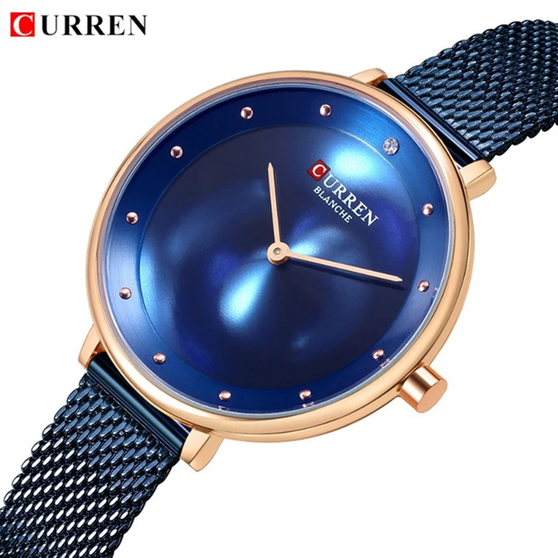 

Luxury Quartz Women Watches CURREN Ladies Stainless Steel Ultra Thin Elegant Dress Wrist Watch Fashion Waterproof Gift Clock
