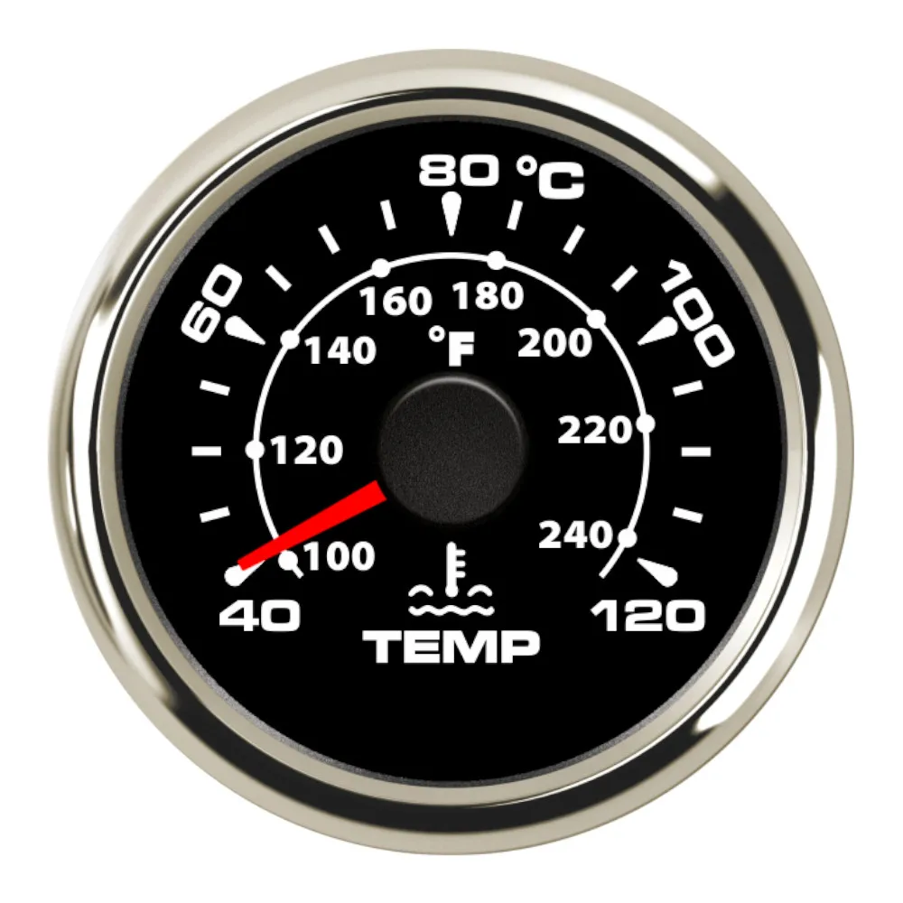 40~ 120 градусов Цельсия 52 мм Лодка Автомобильный датчик температуры воды цифровой термометр датчик температуры воды метр подсветка 9-32 в