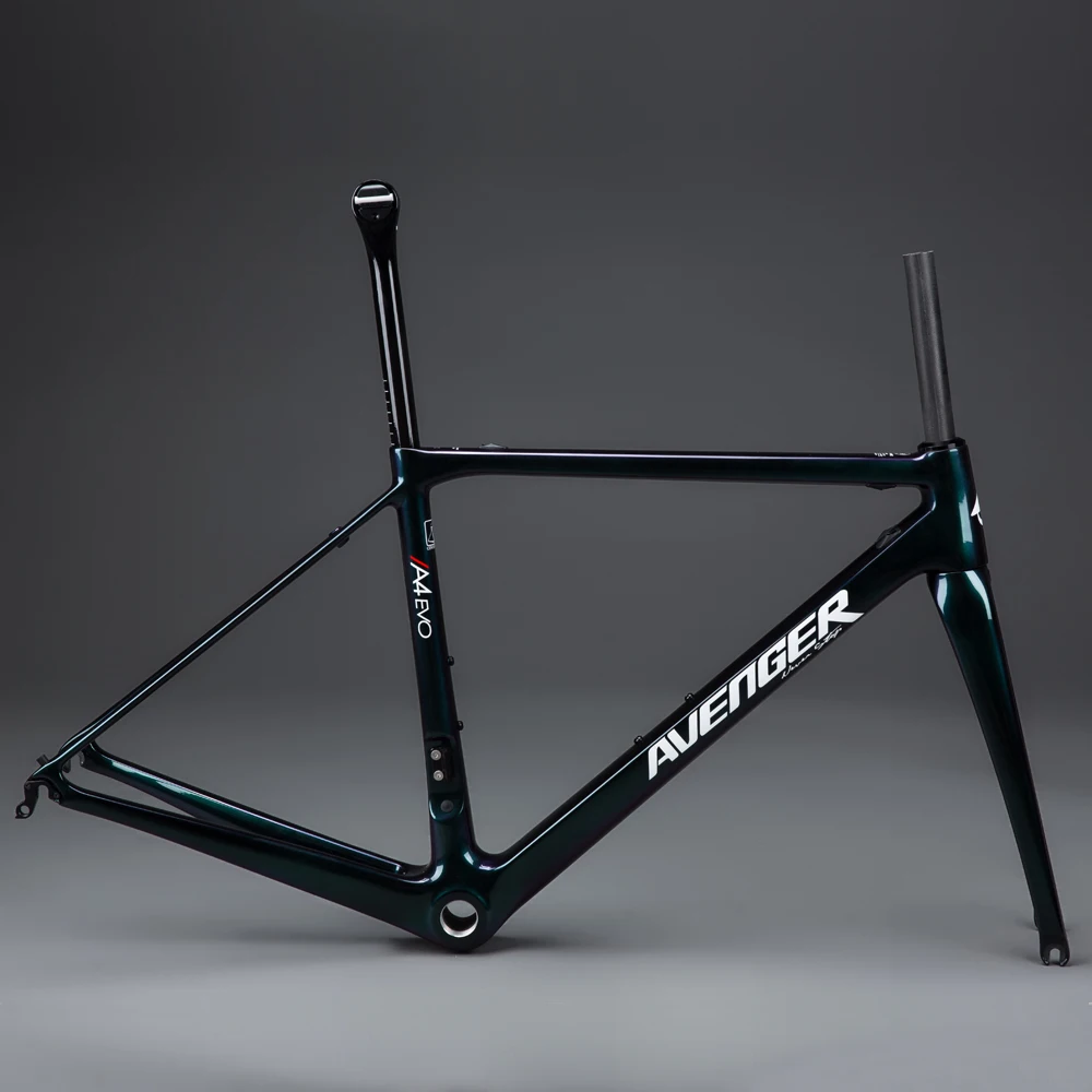 Top T1000 Full Carbon Road Frame Carbon Frame Ultralight Road Bicycle Fame FM008 Glossy Chameleon AVENGER Painting Frame A4 EVO 3