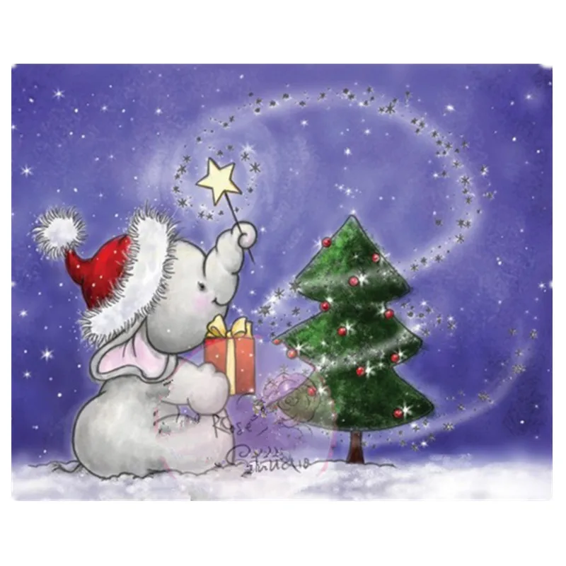 

Cartoon Christmas wishes pattern Transparent Clear Stamp DIY Silicone Seals Scrapbooking Card Making Photo Album Decoration