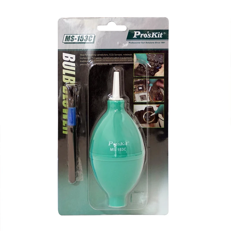 Pro'skit MS-153C PVC polvo limpieza Bola de aire soplador bomba de bola cepillo para la lente de cámara filtro EMOS ordenador LCD CCD pantalla
