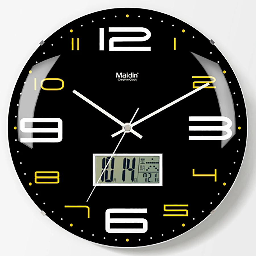 

Round Living Room Wall Clock Lcd Quartz Creative Modern Silent Large Digital Wall Clock Best Selling 2019 Products