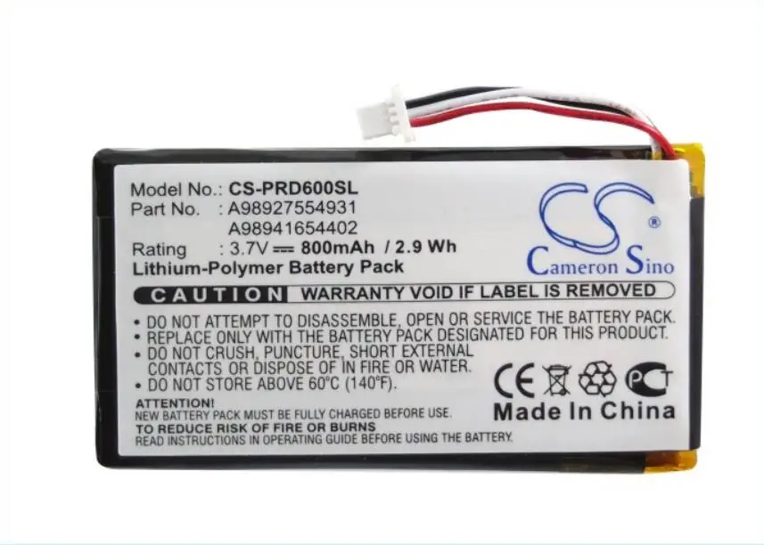 Аккумулятор Cameron Sino 800 мАч для SONY PRS-600 PRS-600/BC PRS-600/RC A98927554931 A98941654402 | Мобильные