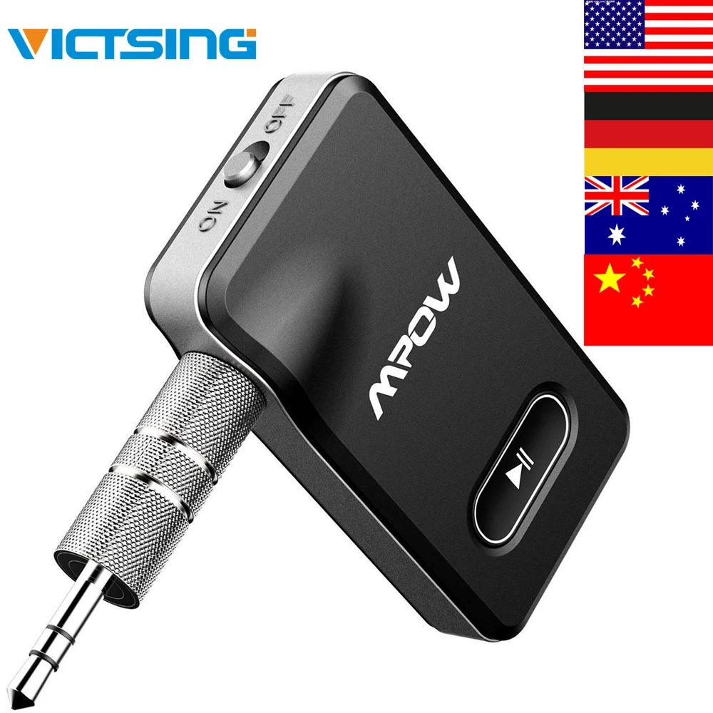 

VicTsing Bluetooth Receiver 3.5mm Aux/Jack Audio Stereo Hi-Fi Music Wireless Bluetooth Receiver Car Kit Aux w/Quick