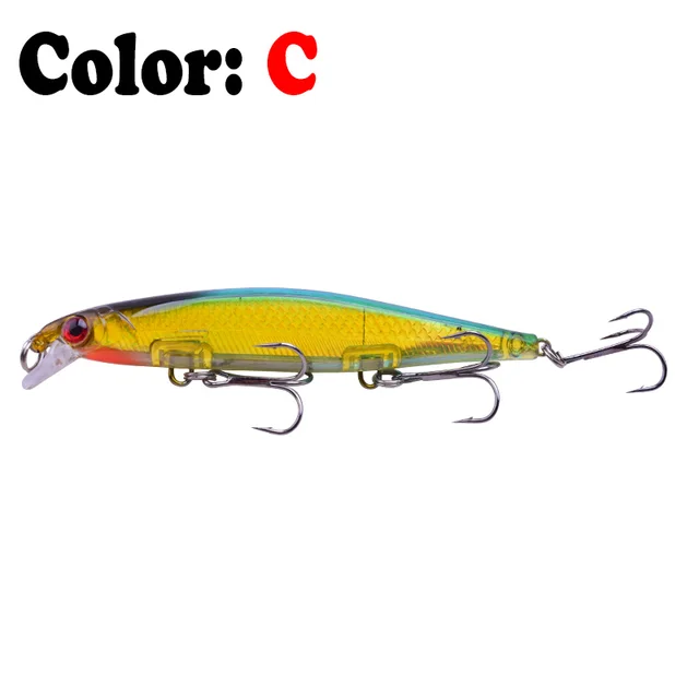 Proleurre Fishing Lures 11cm 13.8g Sinking Minnow Wobblers Plastic Artificial Baits With Hook for Bass Pike Carp Swimbait Tackle C