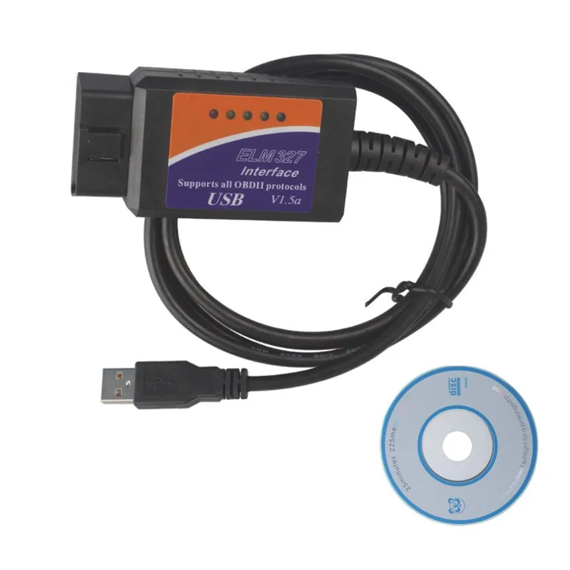 ELM327 USB OBD2 автомобильный диагностический инструмент ELM327 V1.5 USB интерфейс OBDII CAN-BUS сканер elm327