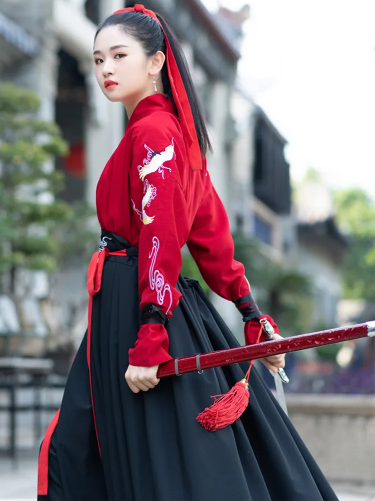 Мужские и женские костюмы Hanfu в китайском стиле для народных танцев винтажные