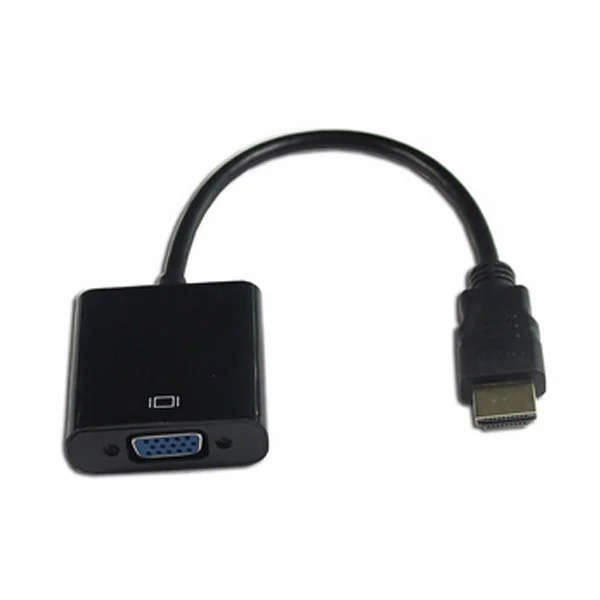 Лидер продаж черный чипсет HDMI мужчин и VGA Женский видеокабель шнур конвертер адаптер 1080 P FNQx
