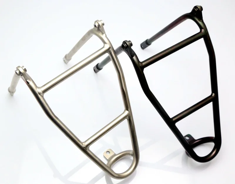 Lega di titanio Portapacchi Posteriore per Brompton Bicicletta 180g di alta  qualità|rear rack|rack for bicyclerear bicycle rack - AliExpress