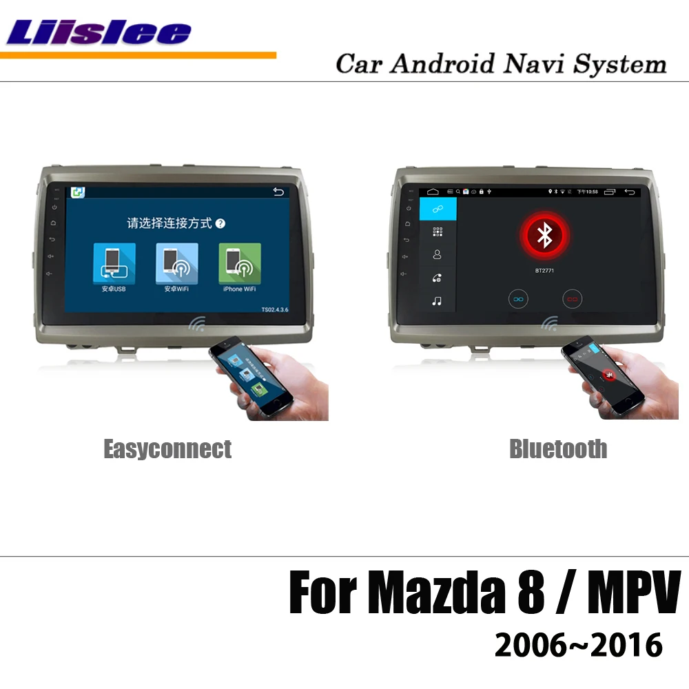 Liislee Автомобиль Android для Mazda 8/MPV 2006~ стерео радио BT видео Carplay камера gps Navi карта навигационная система Мультимедиа