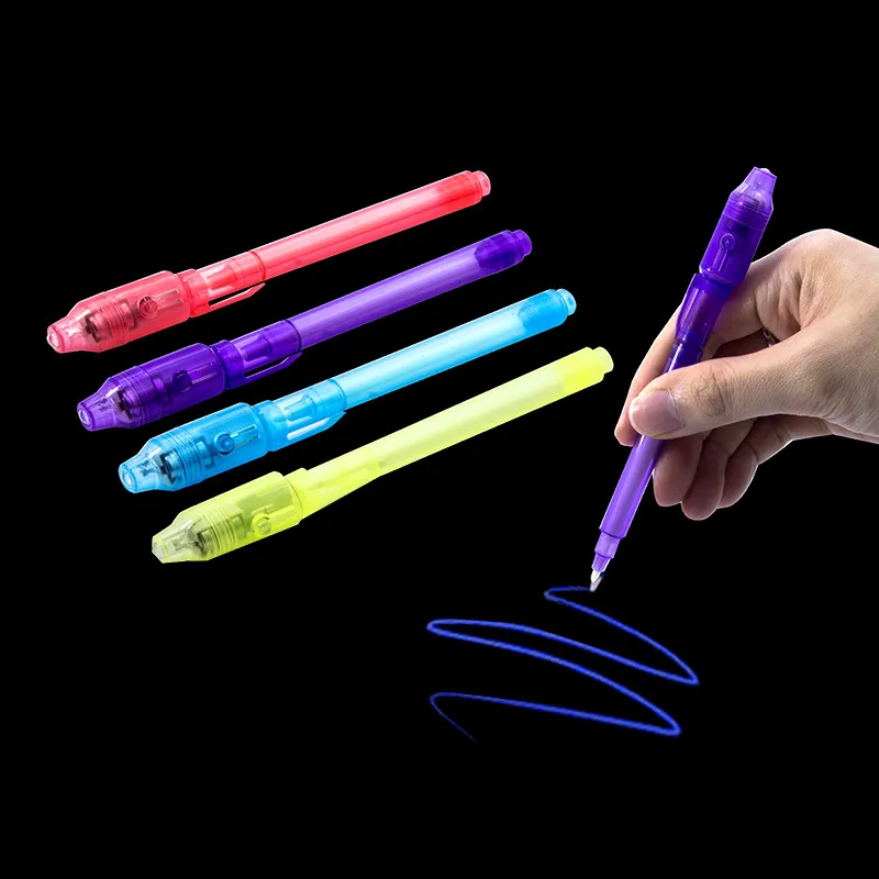 10 piezas de bolígrafo mágico Invisible papelería creativa bolígrafo divertido estudiante Oficina papelería potente información de seguimiento disponible