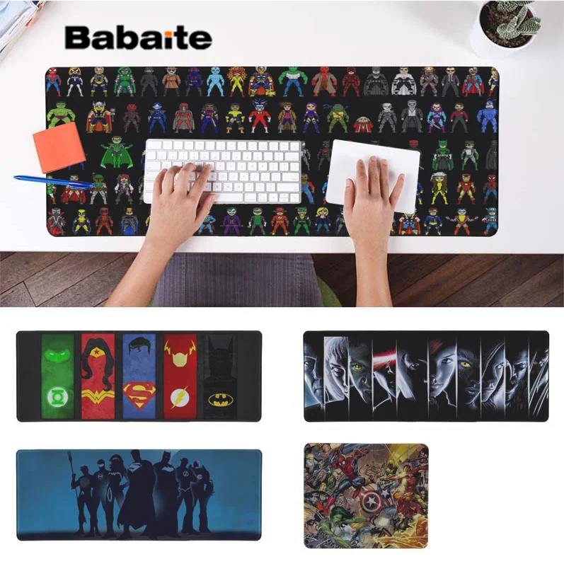 

Babaite Personalized Cool Marvel Comics Customized MousePads Computer Laptop Anime Mouse Mat Rubber PC Computer Gaming mousepad