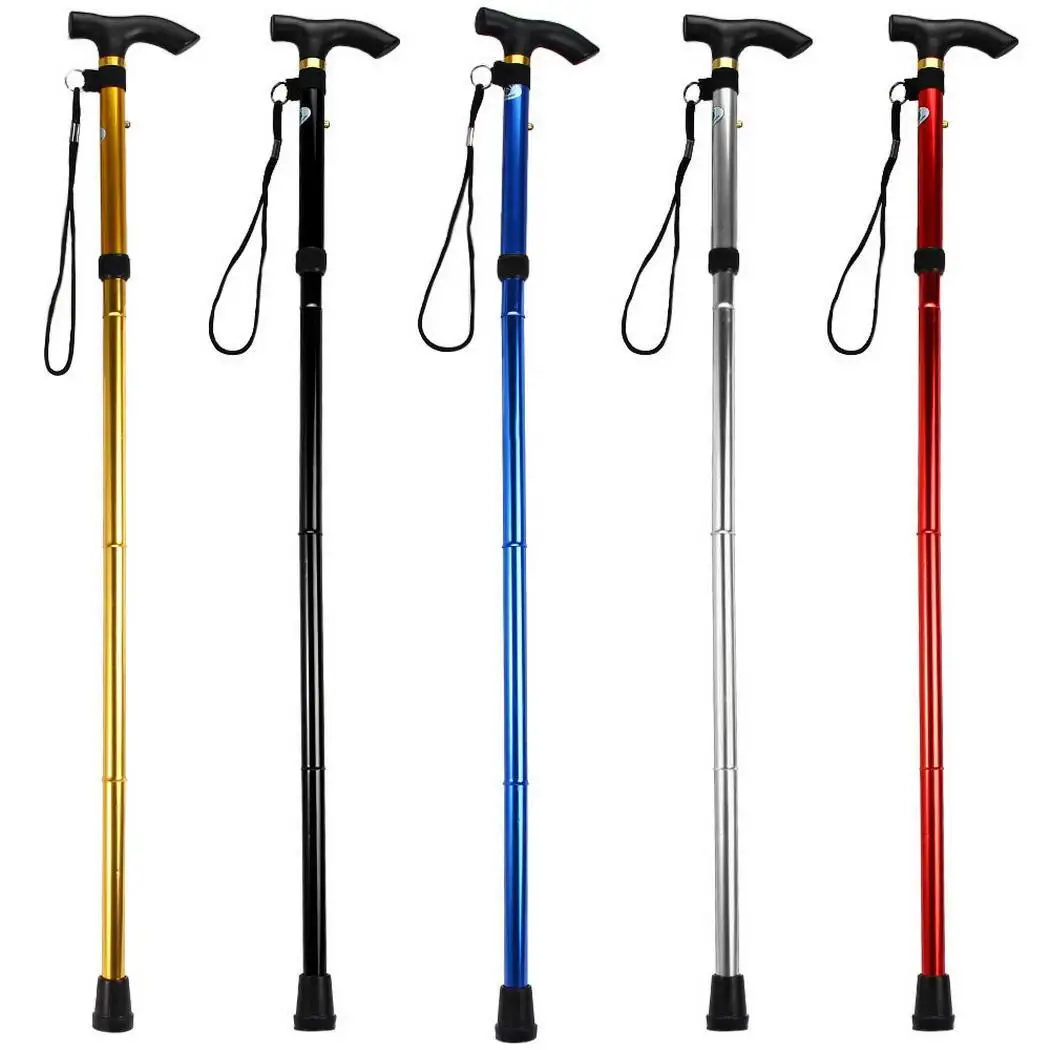 Durable Portable Folding Height Adjustment Trekking Pole 84-93cm/33.1-36.6inch Walking Pole Outdoor Sport