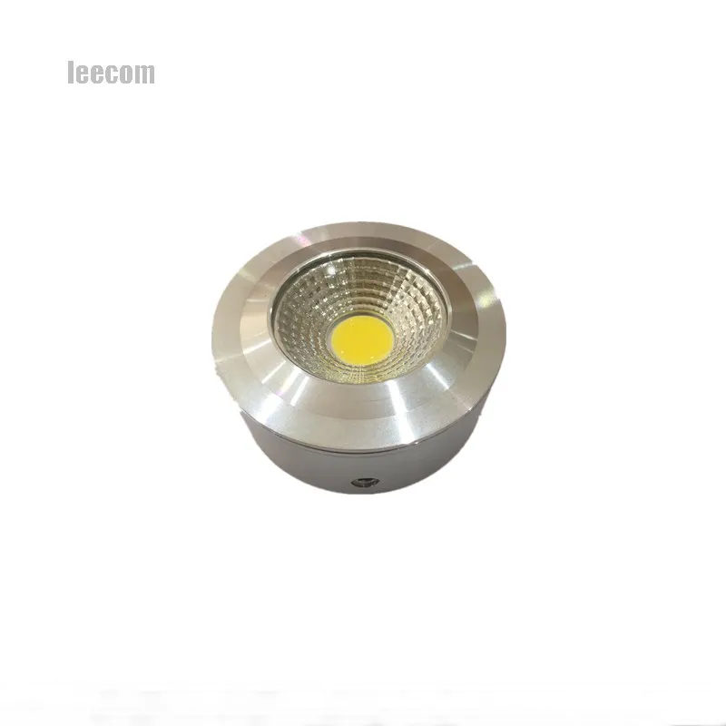 

10pcs/lot 7w Luces Led Real New 2018 silver Led Downlight Surface Mounted Lights High Grade Advantage Products Quality Light