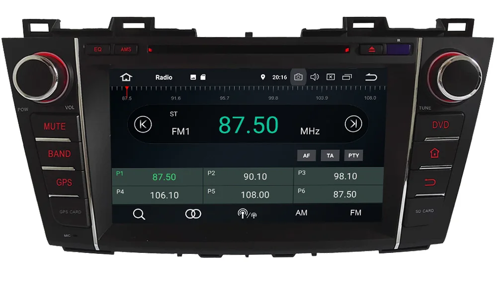 Top 8" Octa Core 4G Android 8.1 4GB RAM 64GB ROM BT Car DVD Multimedia Player Radio Stereo GPS Glonass For Mazda 5 Premacy 2007-2013 2