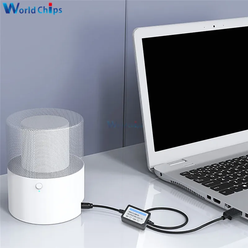 USB зарядка Мощность Boost кабеля DC 5V DC/DC 9V/12V 1A 2 1x5 5 мм шаг вверх модуль