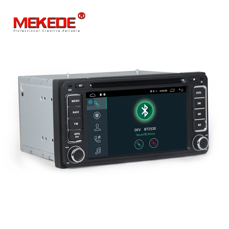 Best 2G RAM Android 7.1 2 DIN Car DVD multimedia player for Toyota Terios Old Corolla Camry Prado RAV4 Universal radio wifi 4G lte 4