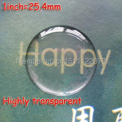 

100Pcs/Lot 1" 25.4mm Clear Circle Epoxy Dome Sticker Highly Transparent 3D Crystal Resin Cabochon Label Never Yellowing