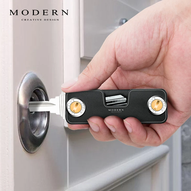 Modern - Brand Aluminum Men Women Key Holder Key Organizer Key Chain Keychain EDC DIY Key Smart Wallet Modern - Brand Aluminum Men Women Key Holder Key Organizer Key Chain Keychain EDC DIY Key Smart Wallet