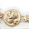 Golden Coin Dolphins Portrait Metal Waist Belt 3