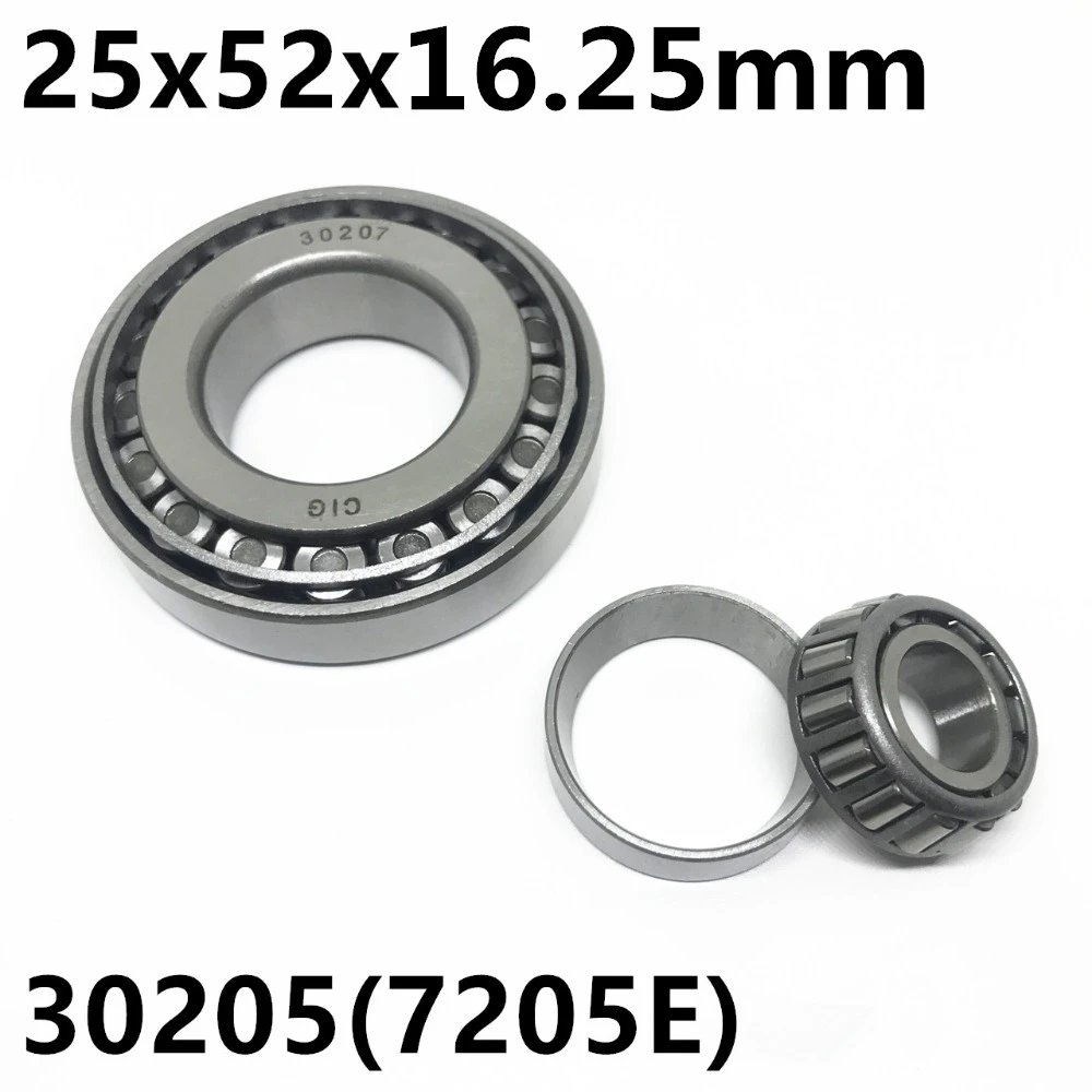 25x52x15mm ABEC1 30205 7205E Conical Tapered Eoller Bearings TRB Bearing Steel 