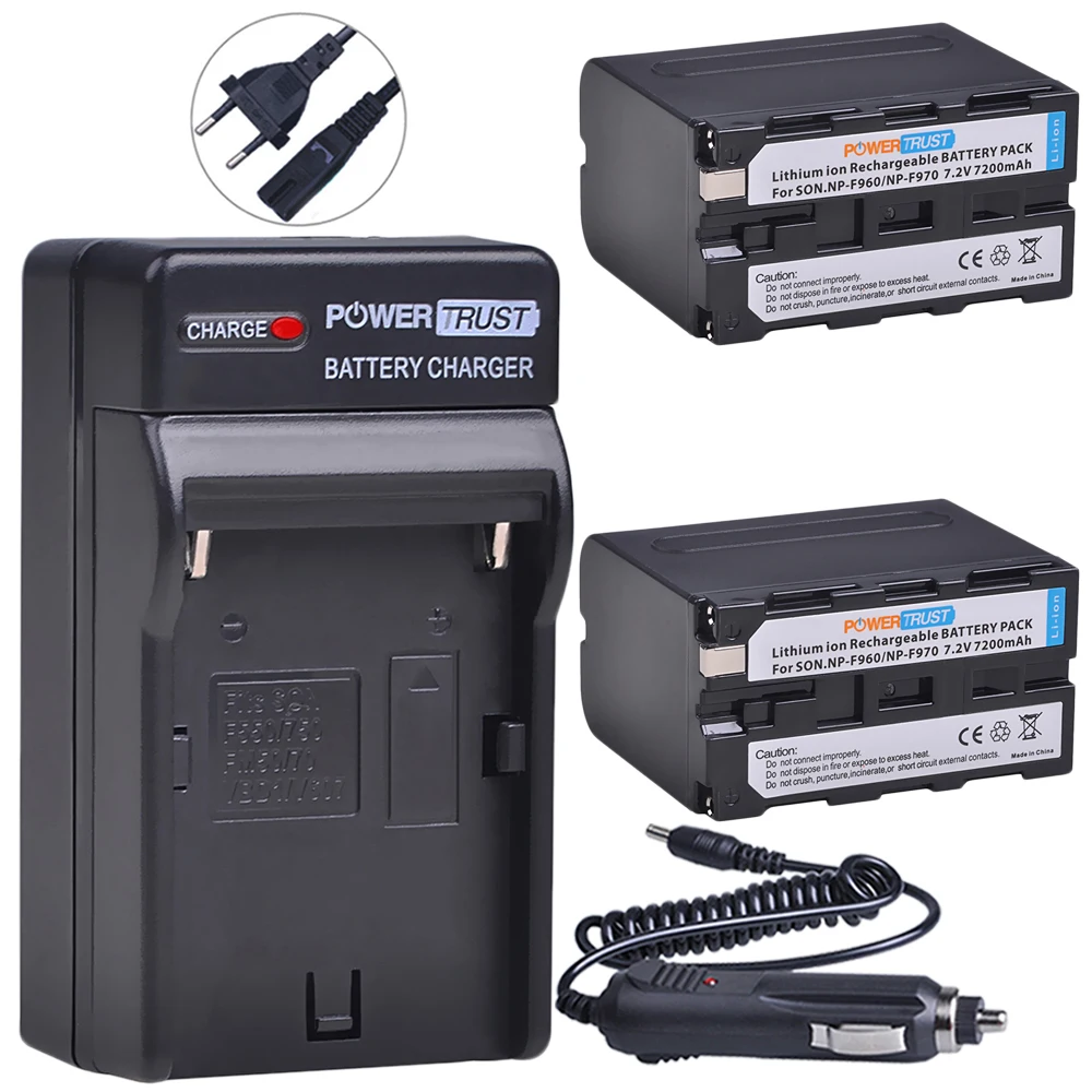 Preise 2x NP F970 NP F960 Batterie und Ladegerät für Sony F960 F970 NP F975 NP F950 NP F930 NP F770 NP F750 NP F550 HDR FX1 HDR AX2000