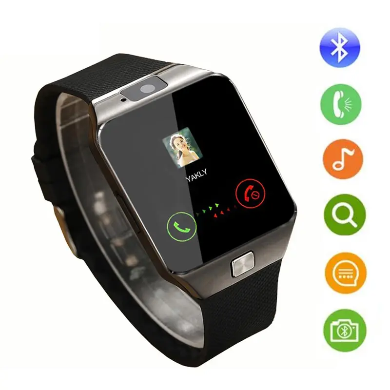 

HATOSTEPED HD Smart Watch with Camera Bluetooth Sleep Monitoring 1.56Inch Watch SIM Card Sport Square Wrist Decoration