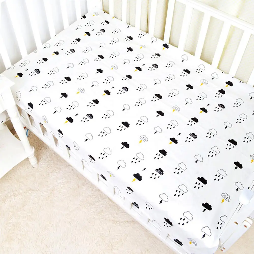 Cotton Crib Fitted Sheet Soft Baby Bed Mattress Cover Protector Cartoon Newborn Bedding For Home Cot Cotton Crib Fitted Sheet Soft Baby Bed Mattress Cover Protector Cartoon Newborn Bedding For Home Cot
