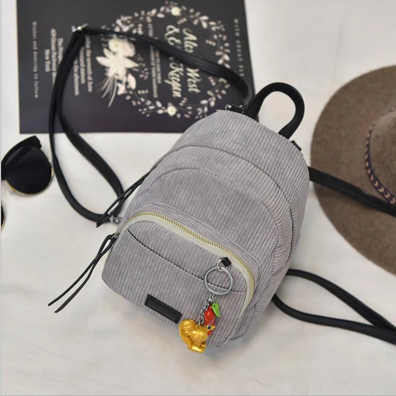 

Han version mini double shoulder bag pure color 100 set chicken little backpack trend simple double shoulder bag.