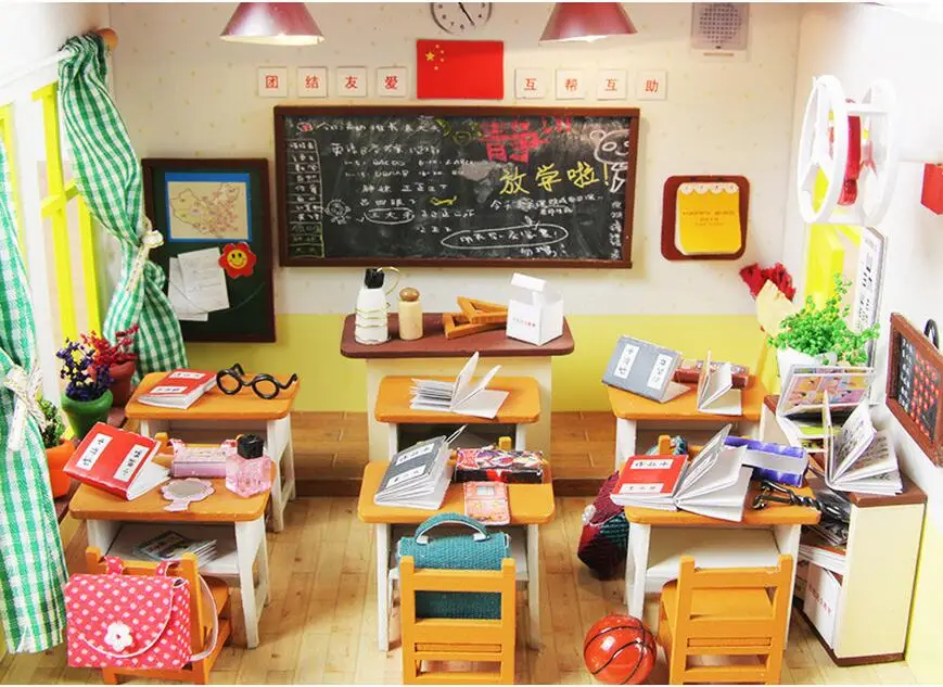 diy miniature classroom