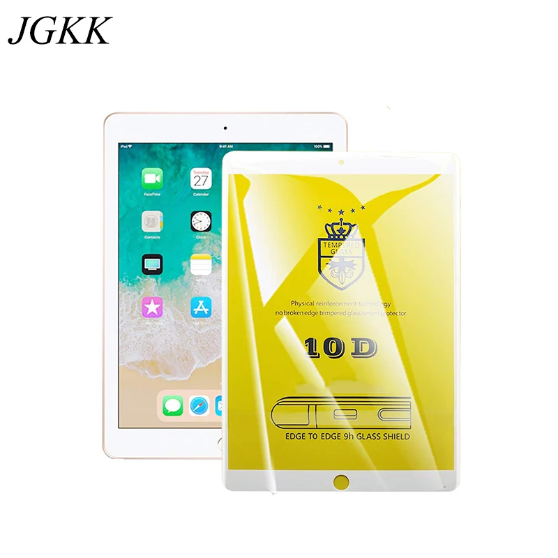 JKGG 10D полное покрытие закаленное стекло для IPad Mini 1 2 3 планшет Защита экрана 4