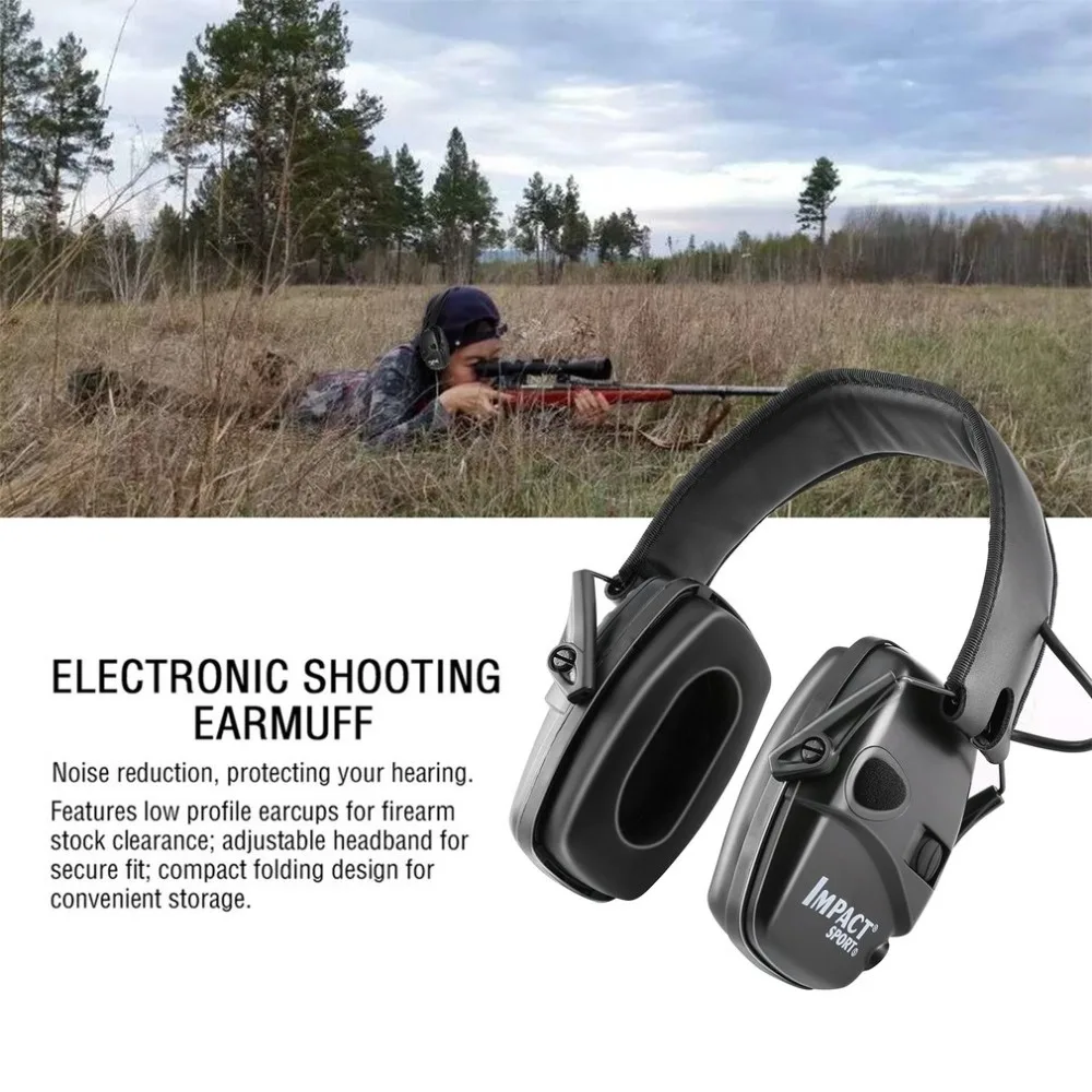 

Tactical Earmuff Anti-noise Impact Sound Amplification Electronic Shooting Hunting Outdoor Hearing Protection Headset Earmuff