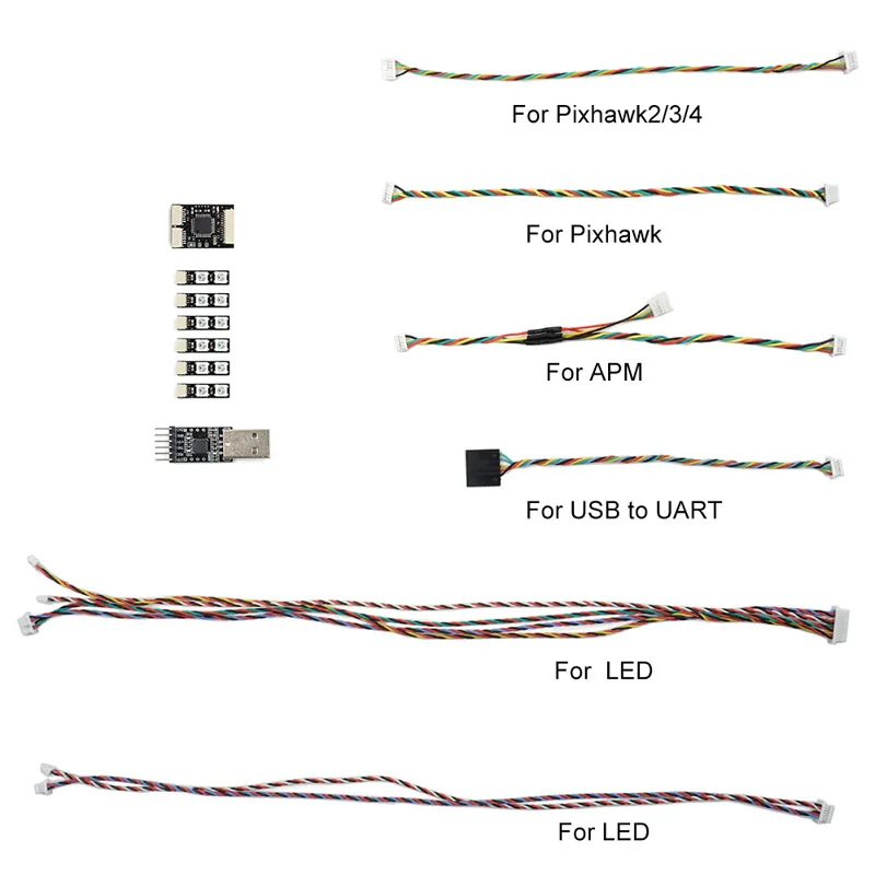 

1Set Ardupilot PX4 APM2.8 Maclink LED Controller v2.0 Quad Hexacopter Fixed Wing Navigation Light Spare Parts for RC Micro Drone