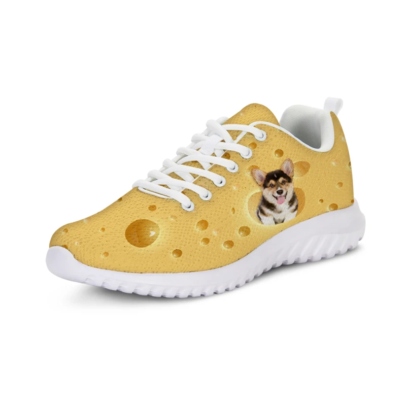 

Casual Cheese And Funny Dog 3D Print Free Knit Men Air Running Sneakers Shoes Lady Beach Sandals Knit Light Weight Sneakers Man