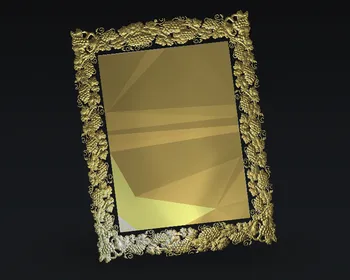 

CNC Router relief frame model 3D model artcam type3 cnc engraving STL format E103