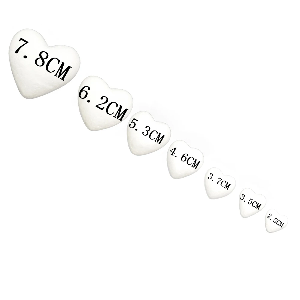 

Polystyrene Styrofoam Foam Ball White Craft Heart-shaped For DIY Christmas Party Decoration Supplies Gifts