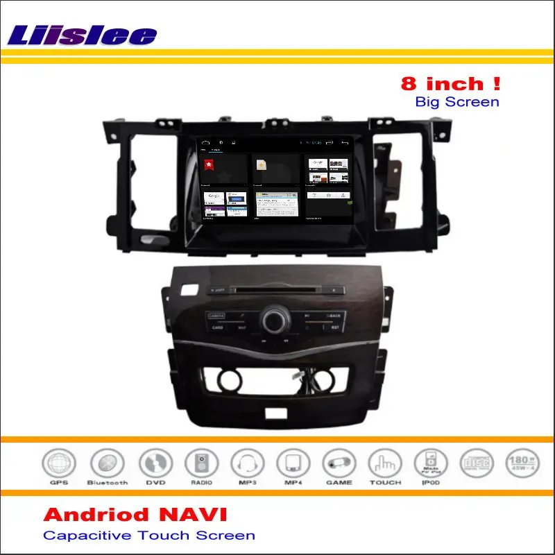 Liislee автомобильный Android gps Navi навигатор для Nissan Patrol Safari Armada Радио Аудио Видео Мультимедиа(без DVD плеера