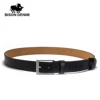 BISON DENIM Cowskin Belt Men Accessories Cowboy Genuine Leather Belts For Men Vintage Pin Buckle Mens Belts Gift For Man N71015 ► Photo 3/6