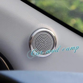 

ABS Matte Inner Door High Stereo Speaker Frame Cover Trim 2pcs For MG GS 2015 2016 2017 Car Styling accessories!