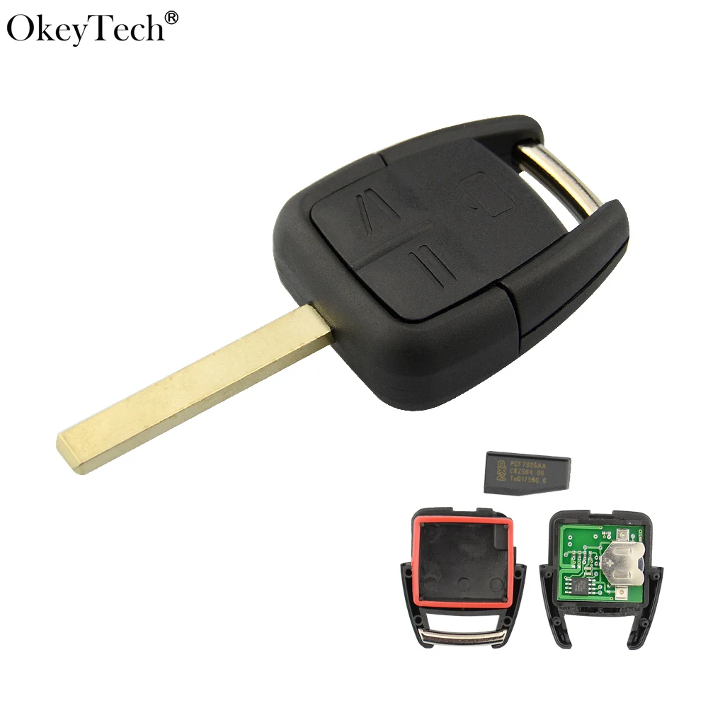 

Okeytech 3 Button Remote Key 433Mhz ID40 Chip Car Key For Opel Vauxhall Vectra Zafira Omega Astra With Uncut Blank HU100 Blade