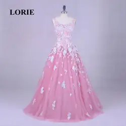 Лори цветочный свадебное платье настоящая фотография Совок Аппликация с цветами розовое торжественное платье на заказ вечерние платье