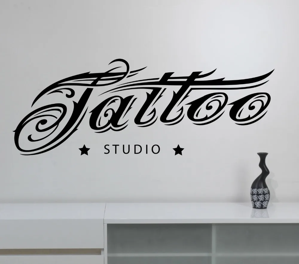 Tattoo Studio Logo Wall Stickers Vinyl Special Modern Design Decor Art