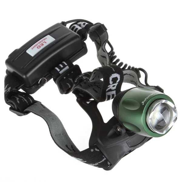

SecurityIng LED Headlamp Waterproof 500 Lumens LB-XL T6 LED Zoomable Rotating Headlight with Charger