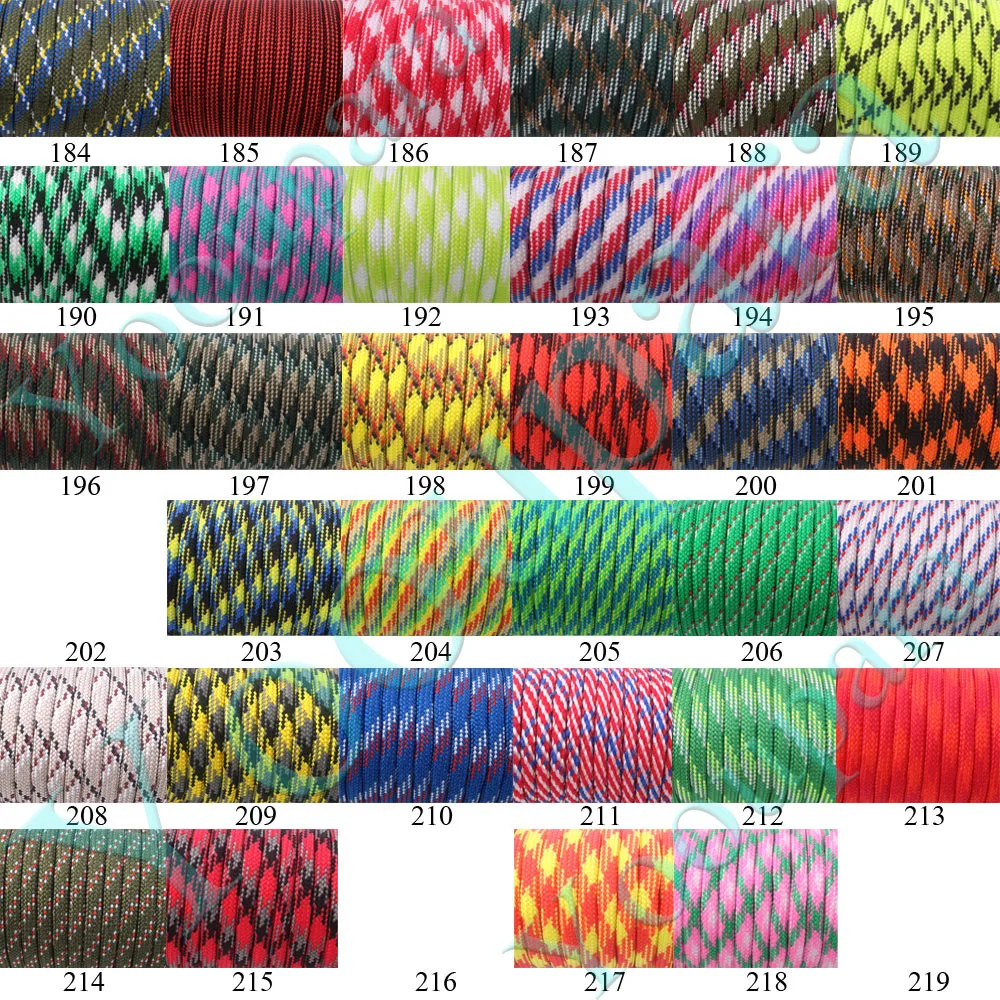Cabo de Pára-quedas ao ar 550 tipo Cordão Atacado Carretéis 30 Pces Paracord Corda Mil Especificação 7 Strand Livre Cabo 100ft - * 8 de pára-quedas 550 tipo cordão paracord corda
