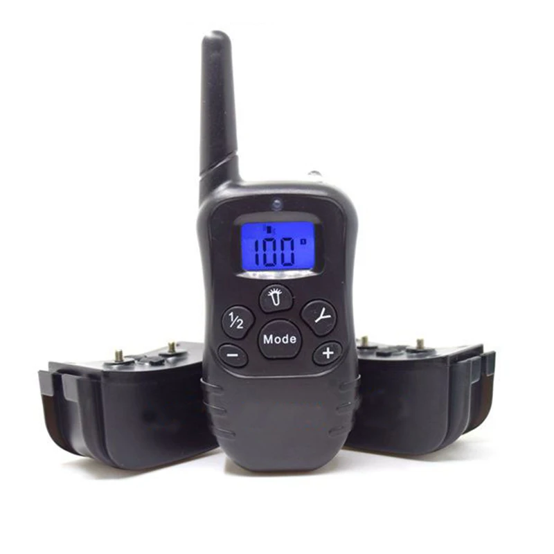 998DR Updated Electronic Dog Training Collar Remote Control Stop barking Rechargeable Pet Training Shock Collar With LCD Display4