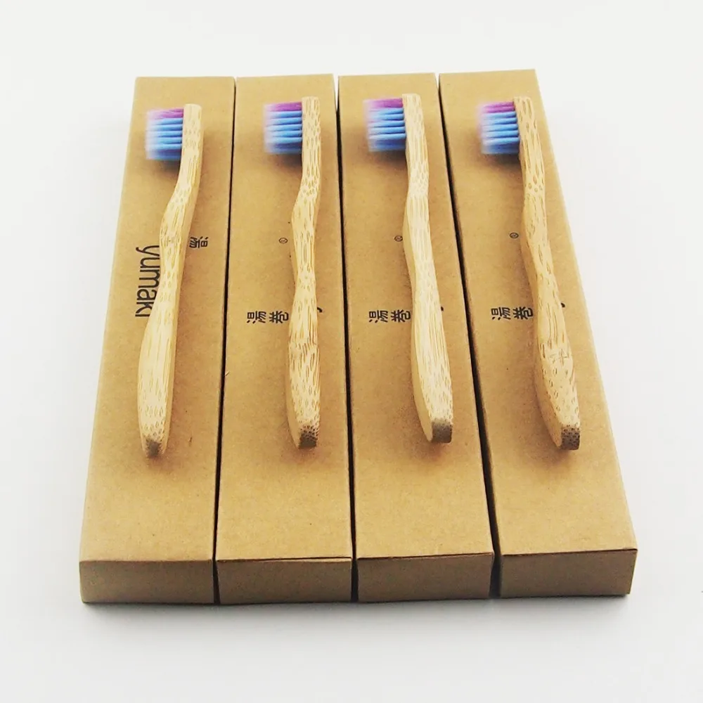 Детская зубная щетка из бамбукового волокна 50 шт./лот|wood toothbrush|bamboo toothbrushtoothbrush bamboo