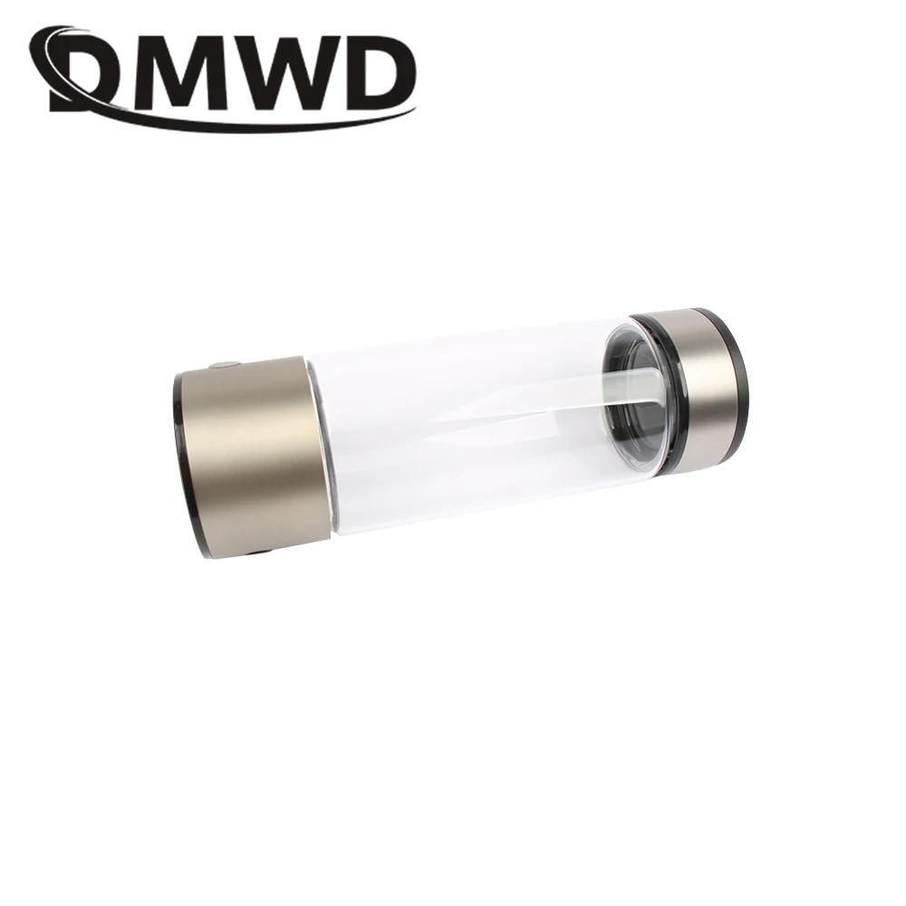 DWMD Перезаряжаемый USB генератор богатого водородом ионизатора воды портативный стеклянная бутылка ОВП водорода щелочной h2 воды чайник 400 мл