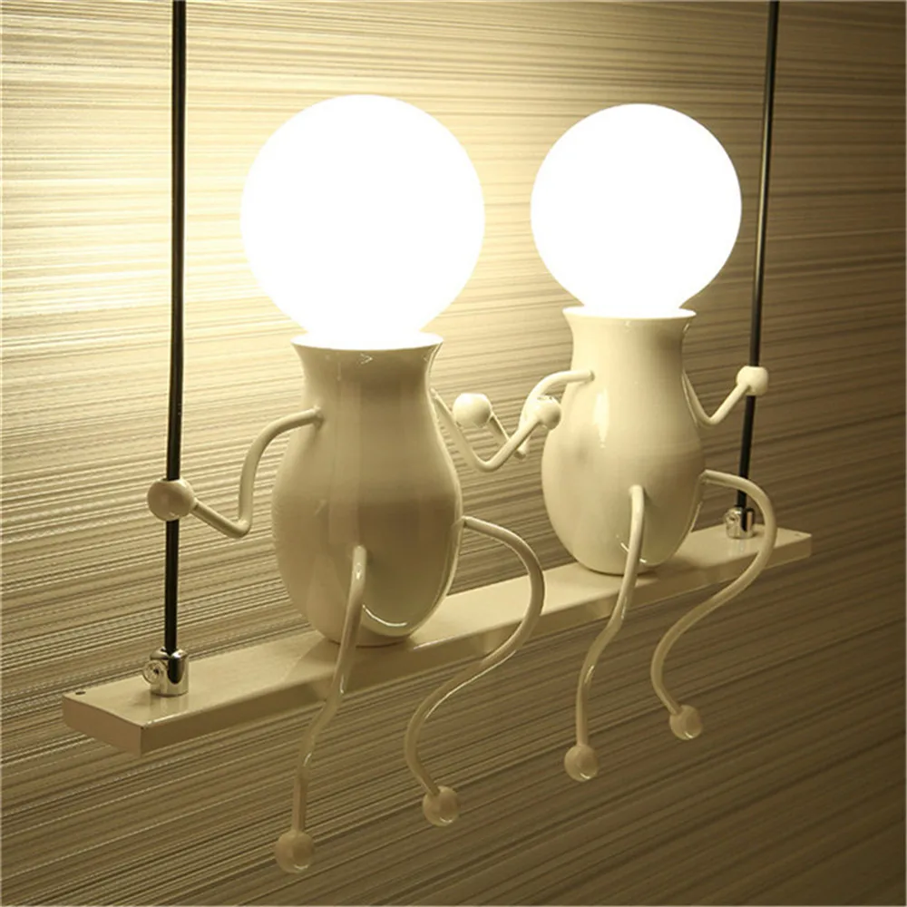 

Modern LED Creative Cartoon Doll Wall Light fixture Iron Sconce Lighting Lamp for Kids Baby Room Living Room Bedroom Decoration